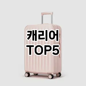 후기 좋은 캐리어 추천 TOP 5!!